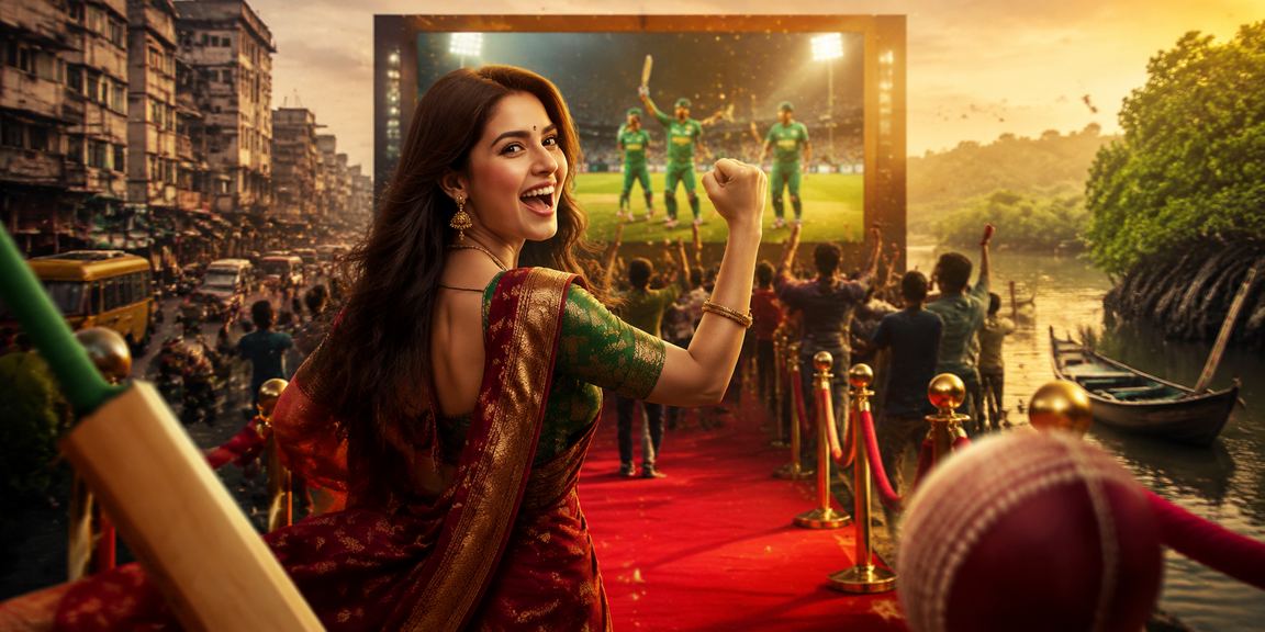 সুন্দরবনের ক্রিকেট বাজিতে বাংলাদেশের মডেল